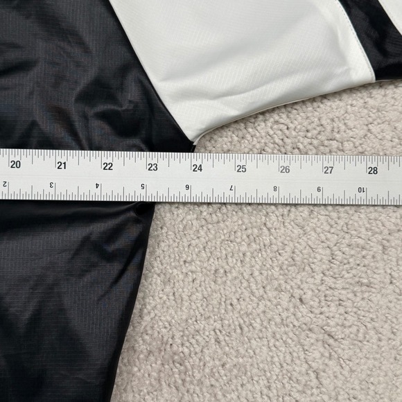 Reebok Mens Black White Twin Vecrtor Colorblock Full Zip Track Jacket Size S - Picture 6 of 11